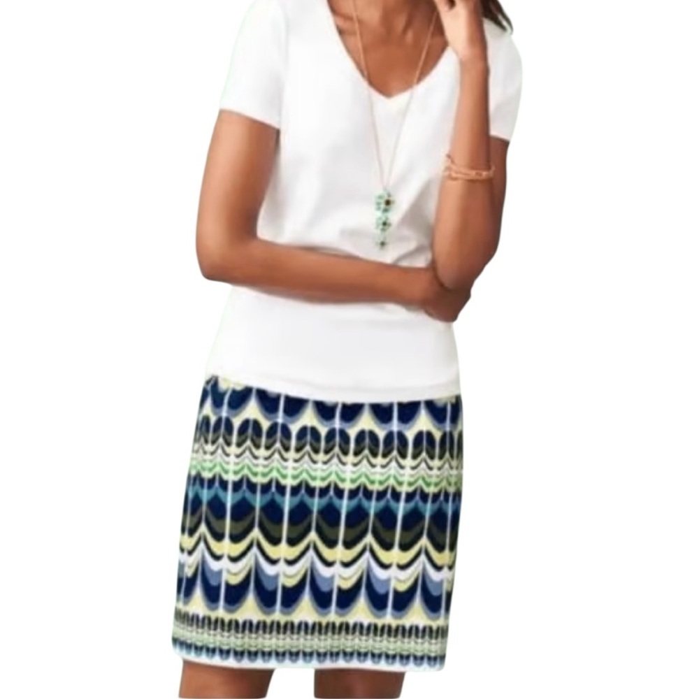 Talbots Stacking Arch Print Mini Skirt (E-1)